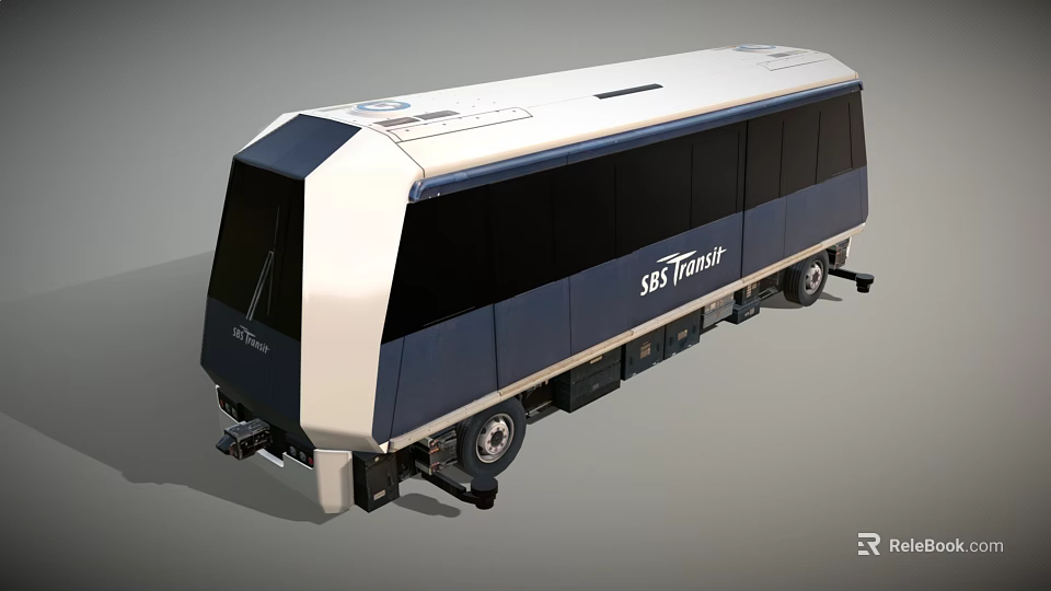 SSS Transit Modern Train Exterior Design With Streamlined Body And Windows 3d model 