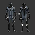 Modern Robot Robot Warrior Robocop 3d model