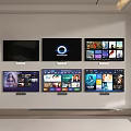 Modern TV screen display screen TV screen 3d model