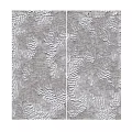 Gray And White Fish Scale Pattern Textured Modern Wall Decor For Home Interior