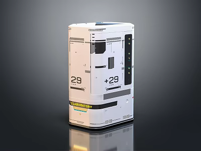 Industrial Control Module With Digital Display 29 Plus 29 And Interface Buttons 3d model