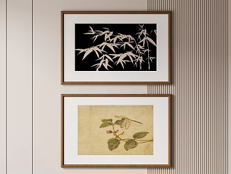 Middle Ancient Style Hanging Painting 3d model