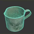 Old Rusty Metal Cup With Handle For Daily Household Use