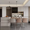 Modern Living Dining Room Interior Design With Sofa TV Coffee Table And Decor