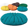 Pillow Pillow Velvet Color Round 3d model