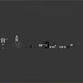 Architectural Building Components Design Featuring Various Shapes And Structural Parts