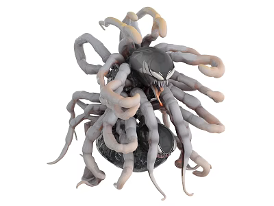 Octopus Themed Collectible Figure With Multiple Tentacles And Detailed Design 3d model