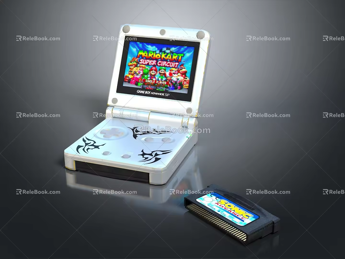 Modern game console home game console Nintendo game console vintage game console 3d model
