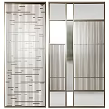 Modern Room Divider Designs With Geometric Patterns And Artistic Metal Decorative Elements 3d model