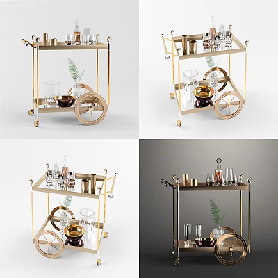 Light Luxury Dining Car 3d model Light Luxury Dining Car 3d model