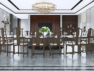 Hotel Ballroom 3d model