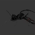 Mechanical Mosquito With Intricate Metal Wings And Detailed Structure Design