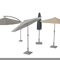 Outdoor Garden Decor Umbrellas in Various Colors with Different Stand Designs and Stable Bases