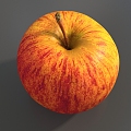 Apple Fruit Red Apple Red Fuji Apple Low Face Number Low Model Simple Model Game Sub-era Film and Television Level Super Realistic High Precision 3d model