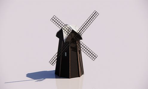 modern windmill 3d model