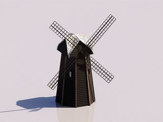 modern windmill 3d model