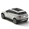 White Modern SUV With Sleek Exterior Design And Large Alloy Wheels 3d model