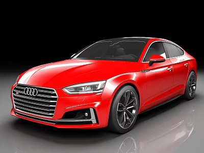 Audi s5 sedan luxury car 3d model Audi s5 sedan luxury car 3d model