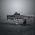 Modern Tactical Rifle With Scope Magazine Tactical Rail Ergonomic Grip And Modular Design