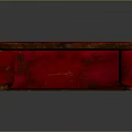 Luxurious Red Velvet Multi Person Sofa with Carved Wooden Arms and Vintage Design