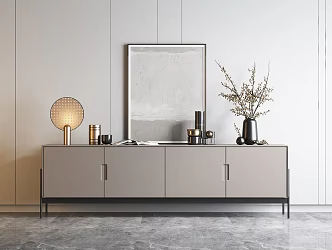 Modern minimalist TV cabinet 3d model