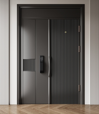 Modern security door 3d model