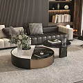 Modern Coffee Table Round Coffee Table Letters Coffee Table Marble Coffee Table Coffee Table Ornaments 3d model