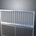 Metal Rectangular Grille With Grid Design For Home Ventilation And Decoration 3d model