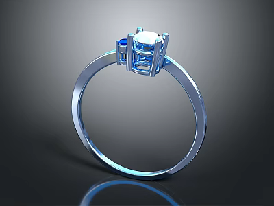 Ring Diamond Ring Gem Ring Women's Ring Wedding Ring Gold Ring Silver Ring Jewelry 3d model