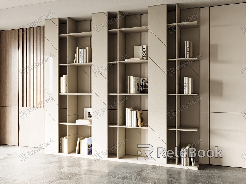 Modern bookcase model