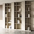 Modern bookcase 3d model