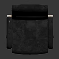 Ergonomic Black Leather Office Chair With High Back Armrests And Wheeled Base