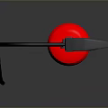 Red Fire Extinguisher With Black Hose And Nozzle Safety Equipment
