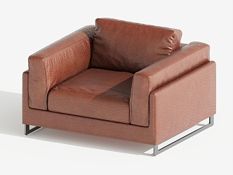 Modern Single Sofa Single Chair Leisure Chair 3d model