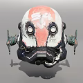 Robot helmet 3d model