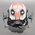 Robot helmet 3d model