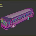 Modern Bus City Bus Big Bus CMB 3d model