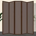 Nordic screen partition 3d model
