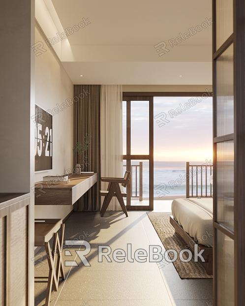 Modern Room Resort Sea View model