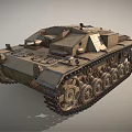 Vintage Military Tank With Detailed Tracks Turret Armor And Historical Structure