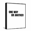 Black And White Wall Art Featuring This Must Be The Place Text