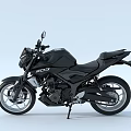 Stylish Black Modern Motorcycle With Sleek Design Handlebar And Spoked Wheels