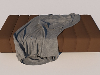 Simple Sofa Pedal Cushion 3d model