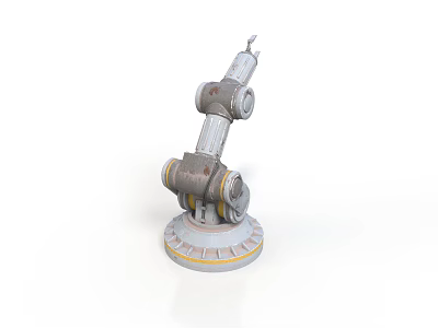 Industrial Robotic Arm With Multi Joint Structure And Sturdy Base Automation Equipment 3d model