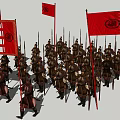 Ancient Armor Guard of Honor 3d model