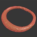 Golden Carved Bracelet With Unique Detailed Patterns For Daily Accessory