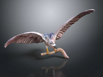 Eagle Large Eagle Owl Raptor Falcon Bird Animal Game Animal 3d model