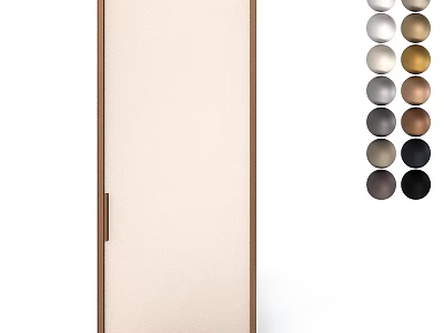 Modern Sliding Door With Multiple Color Options For Interior Design Spaces 3d model