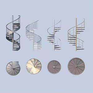 revolving staircase 3d model