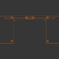 Modern TV Stand With Glass Shelf Wooden Drawers And Metal Frame